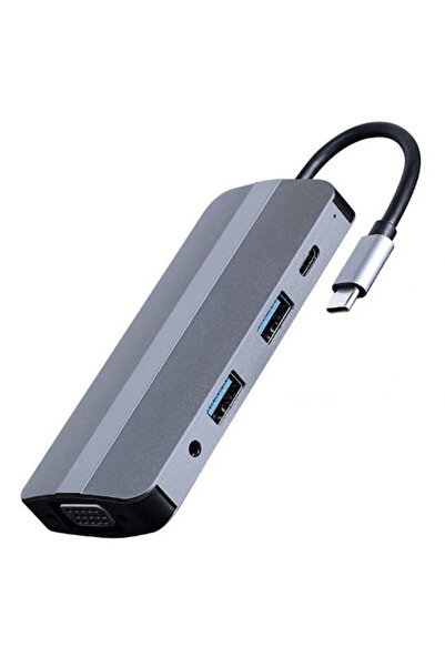 Cablexpert Σταθμός σύνδεσης USB-C με HDMI 4K PD Γκρι (A-CM-COMBO8-02)
