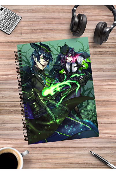 mertfigur Twisted Wonderland Anime Spiral Notebook A5 (50 Sheets)