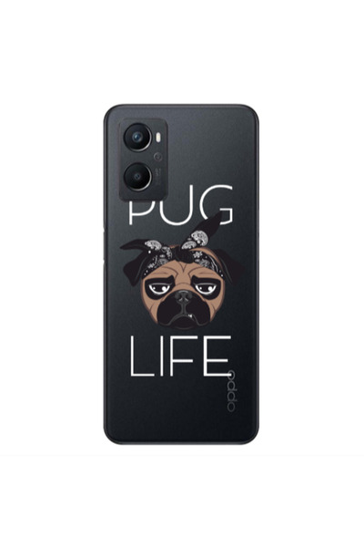 Other Oppo A 96 Pug Life Transparent Silicone TPU Θήκη