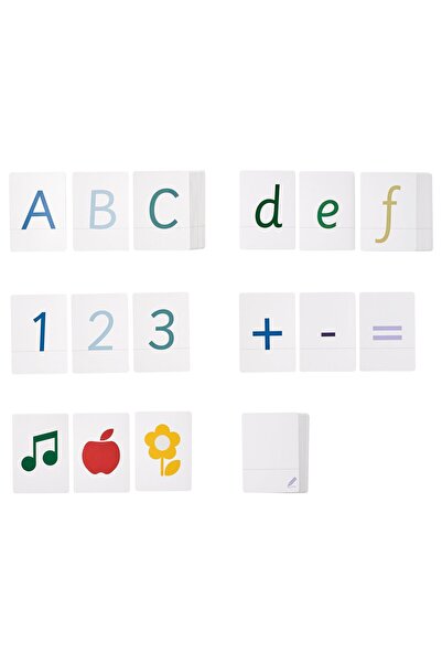 IKEA UNDERHÅLLA Cards w letters, numbers, signs