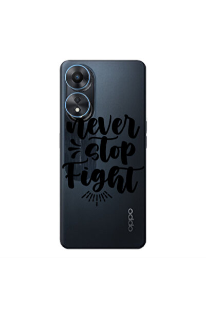 Other Oppo A 98 Never stop fight Transparent Silicone TPU Θήκη