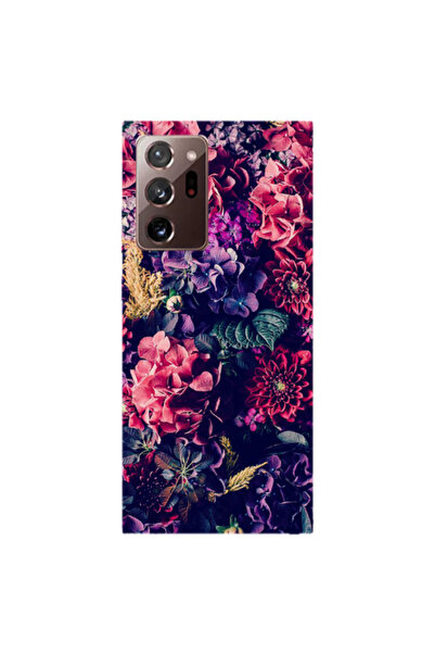 Other Samsung Note 20 Plus Purple and pink flowers Transparent Silicone TPU Θήκη