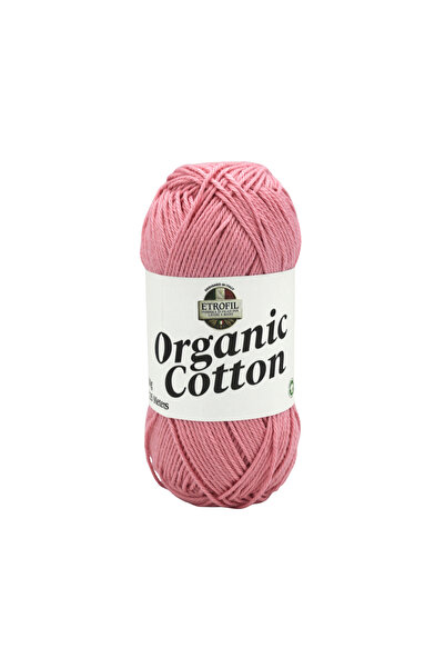 Etrofil Organic Cotton Knitting Yarn Rose Pink 100% Organic Cotton 50g 125m (...