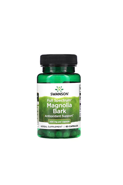 SWANSON Magnolia Bark (Extract Scoarta Magnolie) Full Spectrum 400mg 60 Capsu...