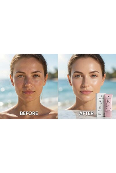 denge ilaç Sunetic Spf 50+ Sunscreen Face Cream 50 ml Daily Skin Care Protection