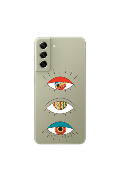 Other Samsung S22 Plus 3 different eyes Transparent Silicone TPU Θήκη