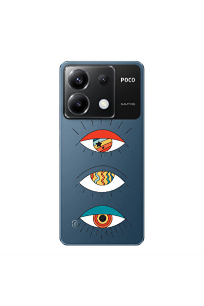 Other Xiaomi Poco X6 5G 3 different eyes Transparent Silicone TPU Θήκη