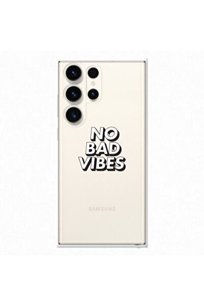 Other Samsung S23 Ultra No bad vibes Transparent Silicone TPU Θήκη