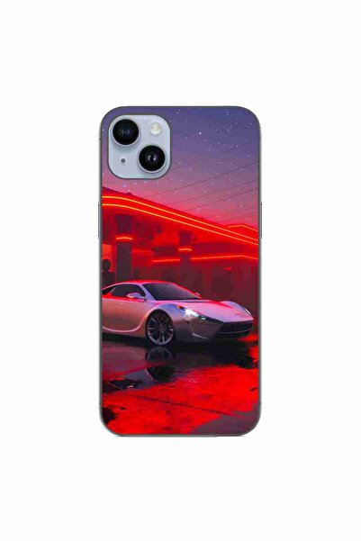 OEM Case compatible with Apple iPhone 15 Plus Silicone Gel Tpu Model Future Car