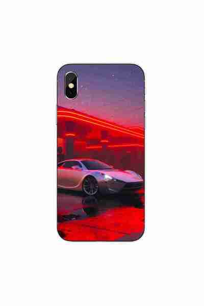 OEM Husa compatibila cu Apple iPhone XS Silicon Gel Tpu Model Future Car