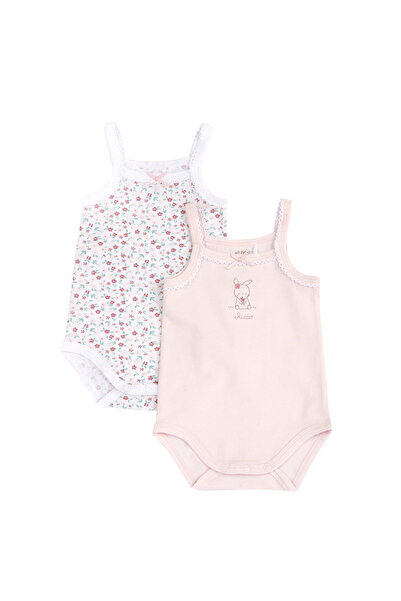 Chicco Kız Bebek 2li Askılı Body Set