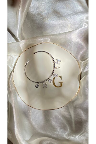 GAMZE Steel H Letter Charm Bracelet