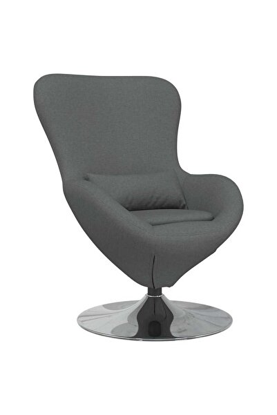 vidaxl Egg armchair Dark grey 63 x 73 x 90 cm fabric