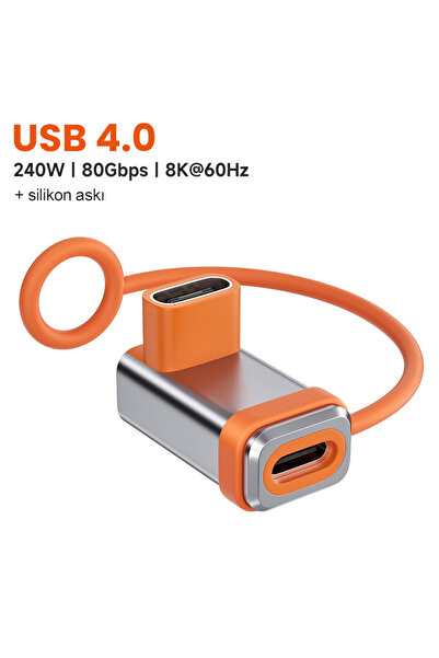 silabor 240W USB 4.0 Tam Fonksiyonlu Adaptör | 80Gbps Yüksek Hızlı Veri Aktar...