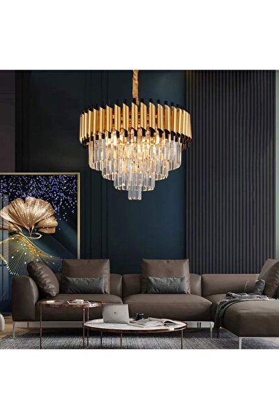 proled Candelabru Grandeur Glow 600, iluminat modern, E14, auriu cu negru