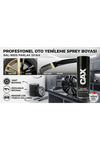 caxcolors CAX Profesyonel Oto Jant Ve Rüzgarlık Yenileme Sprey Boyası 400 ml ...