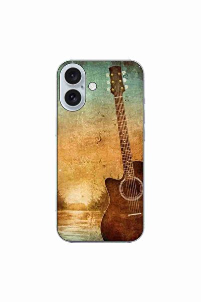 OEM Husa compatibila cu Apple iPhone 16 Silicon Gel Tpu Model Chitara Vintage
