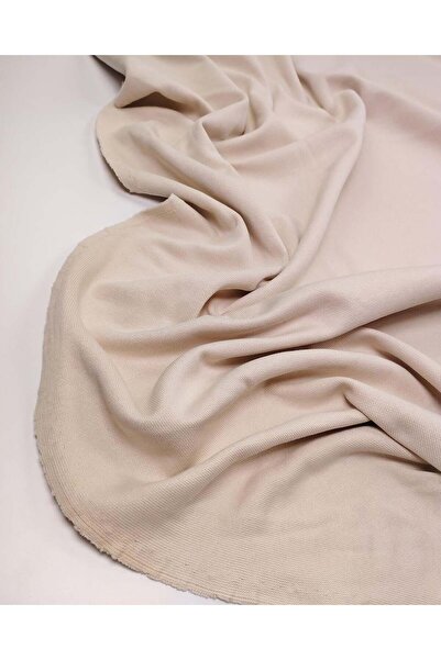 Kumaş Parça Beige Milk Coffee Interlock Combed Cotton Fabric with Tok Body, F...