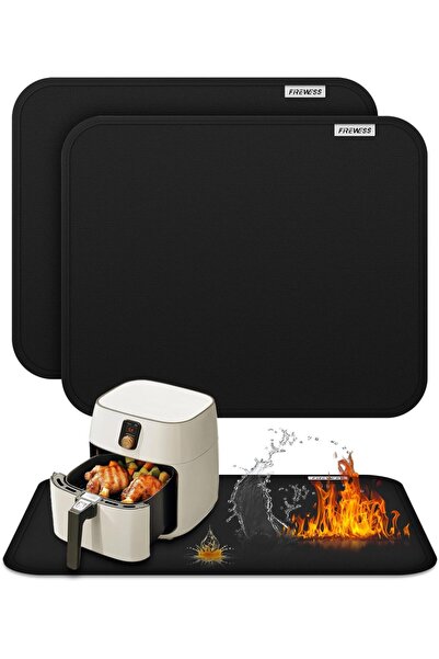 FIREWESS Set de 2 covorașe rezistente la căldură pentru friteuză cu aer cald,...