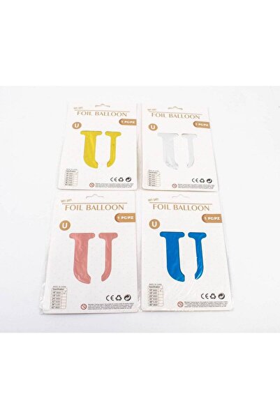 OEM Balon Folie Litera ,,U" 40cm Roz