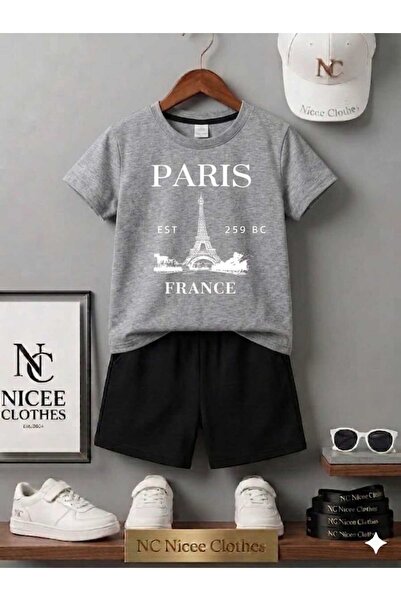 NC Nicee Clothes ΚΑΛΟΚΑΙΡΙΝΟ ΠΑΙΔΙΚΟ ΜΠΛΟΥΖΑΚΙ ΚΑΙ ΣΟΡΤΣ UNISEX (ΛΕΥΚΟ ΣΧΕΔΙΟ...