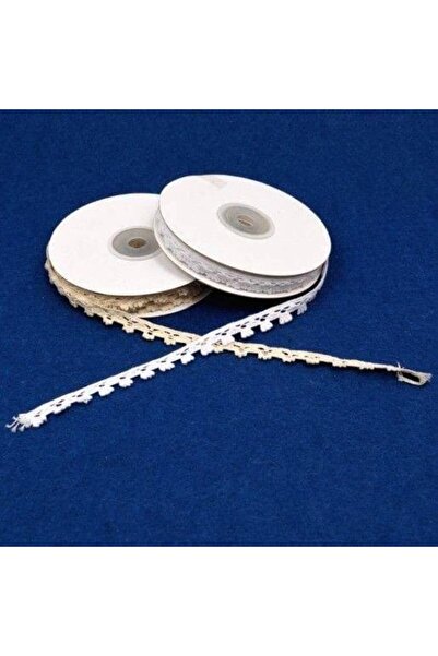 OEM Crochet Lace Ribbon A Straight Edge 1cm/9.5m White