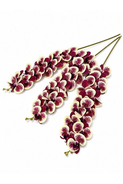 OEM Orhidee artificiala 15 flori 36 Crem-Grena