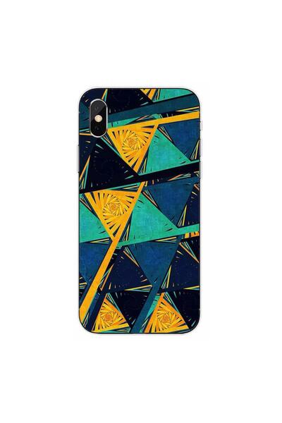 OEM Husa compatibila cu Apple iPhone XS Max Silicon Gel Tpu Model Abstract Prism