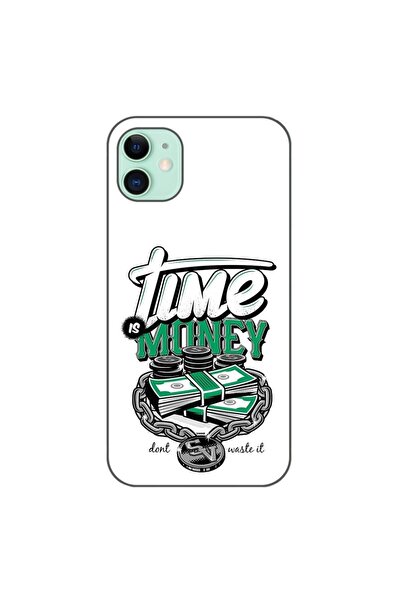 OEM Husa compatibila cu Apple iPhone 11 Silicon Gel Tpu Model Mesaj Time Is M...