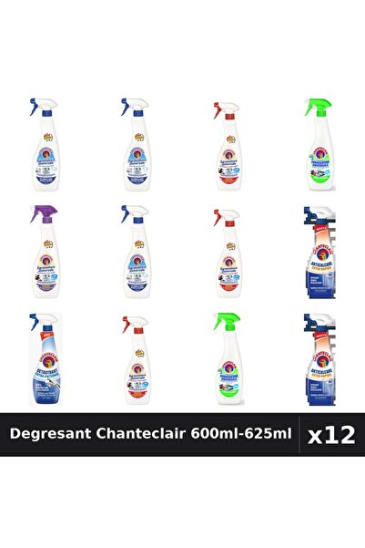 Chanteclair Set 12 Degresant Universal 600ml-625ml - 6 Arome, Bicarbonat, Mar...