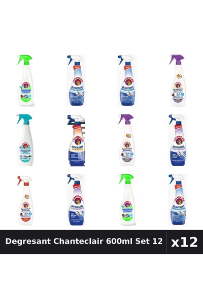 Chanteclair Set 12 Degresant Universal 600-625ml - Lămâie, Mosc, Marsilia, De...