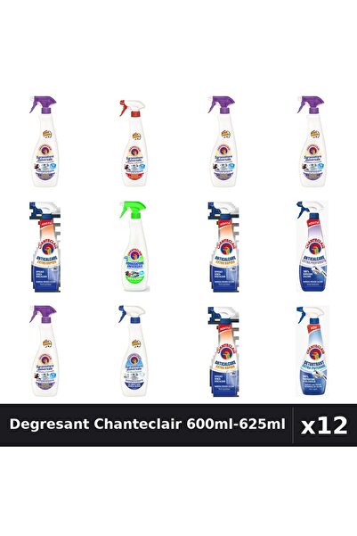 Chanteclair Set 12 Degresant Universal 600ml-625ml - 8 Arome, Anticalcar, Det...