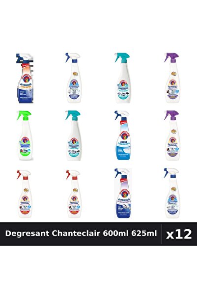 Chanteclair Set 12 Degresant Universal 600ml 625ml - 8 Arome Asortate Curaten...