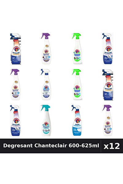 Chanteclair Set 12 Degresant Universal 600-625ml - 8 Arome, Anticalcar, Lavan...