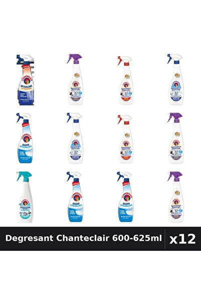 Chanteclair Set 12 Degresant Universal 600-625ml - 6 Arome Asortate, Anticalc...