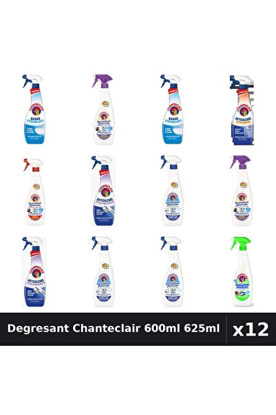 Chanteclair Set 12 Degresant Universal 600ml și 625ml - 7 Arome Asortate