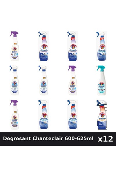 Chanteclair Set 12 Degresant Universal 600-625ml - Mosc, Lavanda, Bicarbonat,...