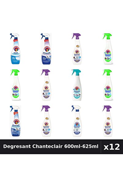 Chanteclair Top Bottom Set of 12 Universal Degreaser 600ml-625ml - Lavender, ...