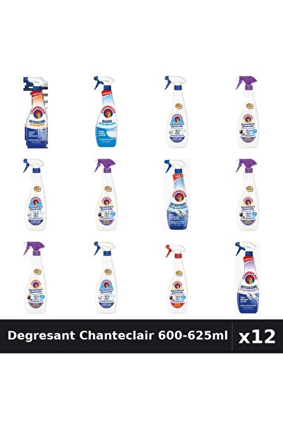 Chanteclair Set 12 Degresant Universal 600-625ml - 8 Arome, Anticalcar, Detar...