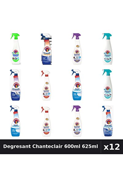 Chanteclair Set 12 Degresant Universal 600ml 625ml - 8 Arome, Anticalcar, Det...