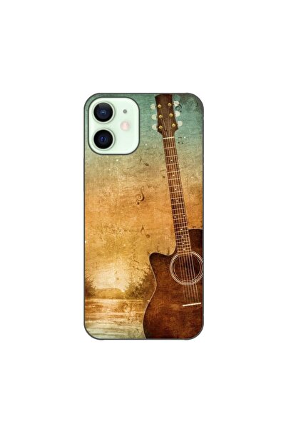 OEM Husa compatibila cu Apple iPhone 12 Mini Silicon Gel Tpu Model Chitara Vi...