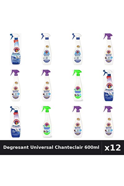 Chanteclair Set 12 Degresant Universal 600ml - Bicarbonat, Lavanda, Lămâie, Mosc
