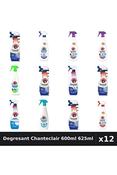 Chanteclair Set 12 Degresant Universal 600-625ml - 8 Arome, Anticalcar, Bicar...