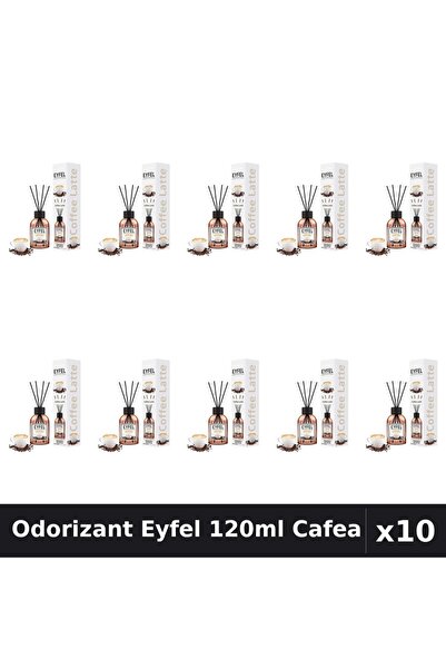 Eyfel Set 10 Odorizant Camera Betisoare Cafea 120ml - Parfum Intens Casa