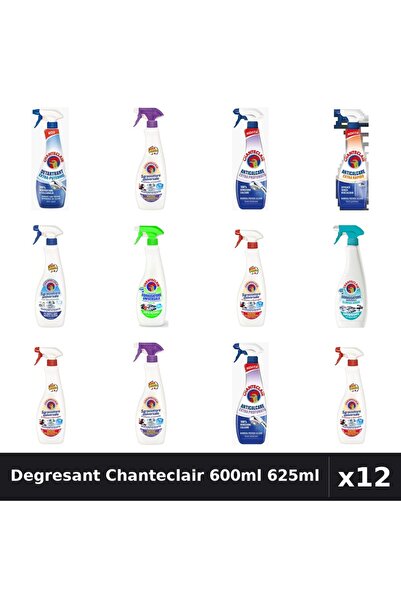 Chanteclair Set 12 Degresant Universal 600ml 625ml - 9 Arome Asortate Curatenie