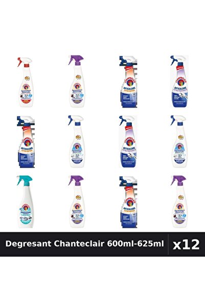 Chanteclair Set 12 Degresant Universal 600ml-625ml - 7 Arome, Anticalcar, Bic...