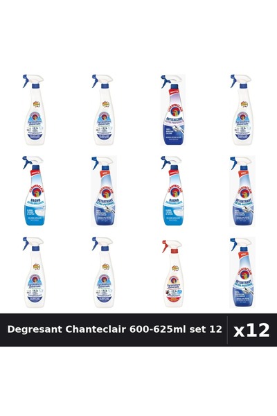 Chanteclair Set 12 Degresant Universal 600-625ml - Bicarbonat, Marsilia, Anti...