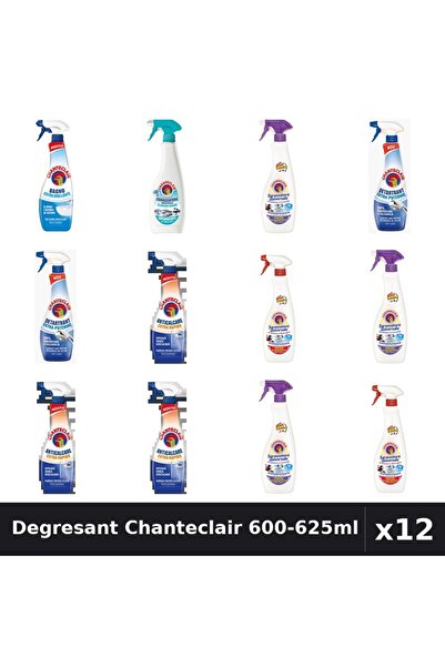 Chanteclair Set 12 Degresant Universal 600-625ml - Lavanda, Marsilia, Anticalcar