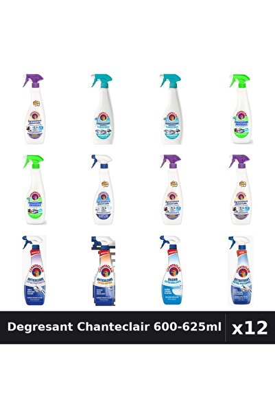 Chanteclair Set 12 Degresant Universal 600-625ml - 9 Arome, Anticalcar, Detar...