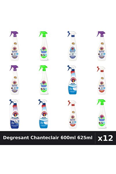 Chanteclair Set 12 Degresant Universal 600ml, 625ml - 7 Arome Asortate - Cura...